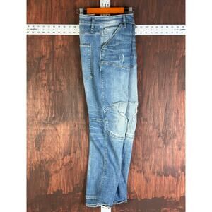 G Star Raw 5620 3D Slim Denim Button Fly Jeans Y2K Vintage Pants Blue Mens 32x30